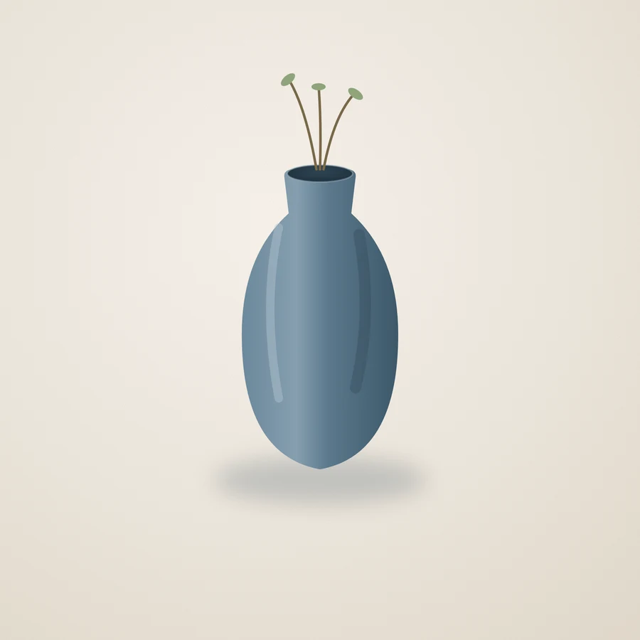Keramikvase «Seenebel»